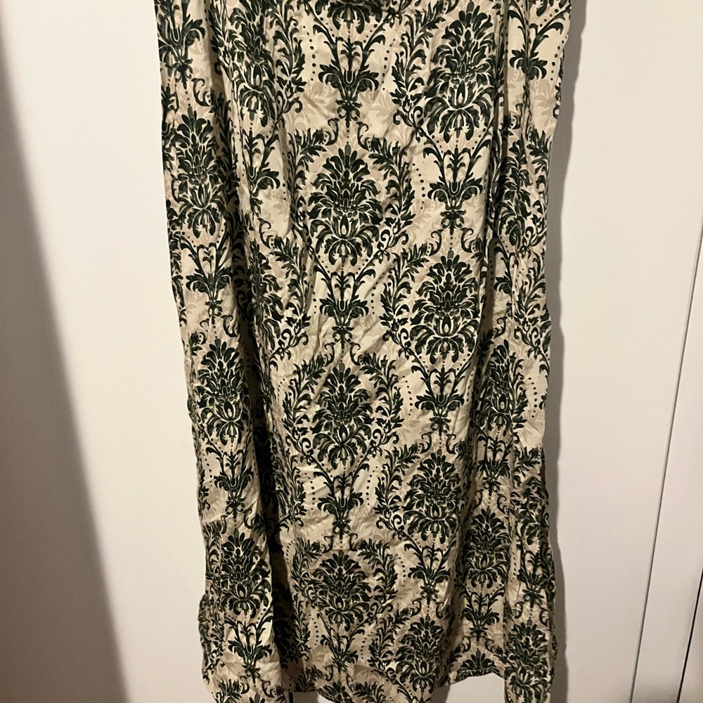 Cupshe green and cream skirt cover-up